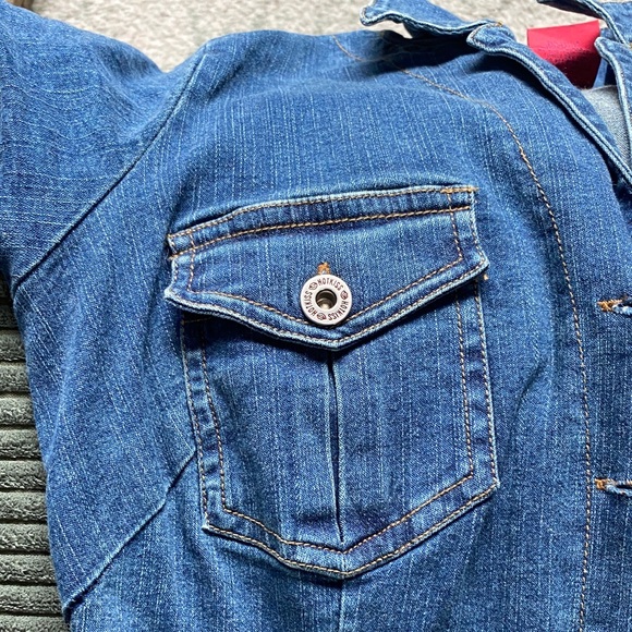 Hot Kiss Women's Blue Denim Overalls Y2K - Picture 5 of 13